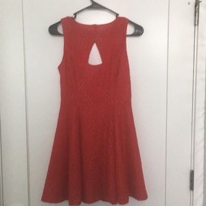 Jack by BB Dakota Red Floral Lace Dress